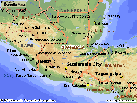 guatemala map